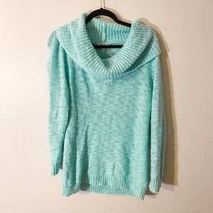 Teal off the shoulder sweater